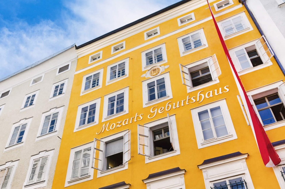Mozart's Geburtshaus in Salzburg © Shutterstock